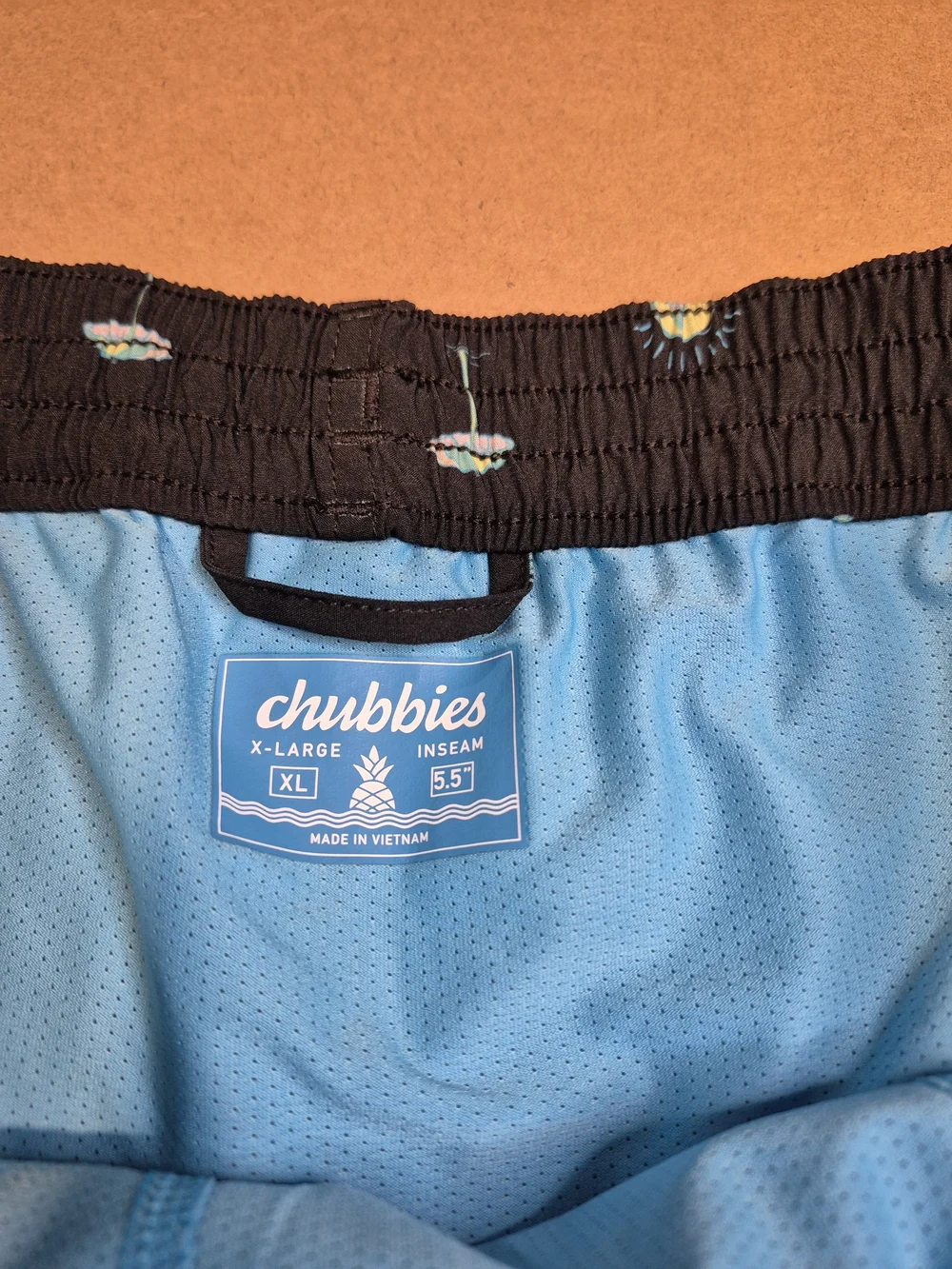 Chubbies Black Pineapple & Tropical Print Swim Trunks 4357/13